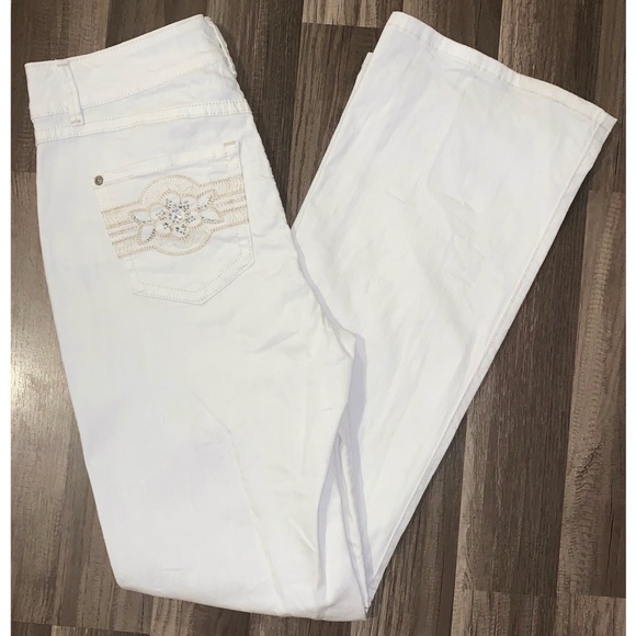 White Denim Jeans Size 8 - Picture 8 of 8